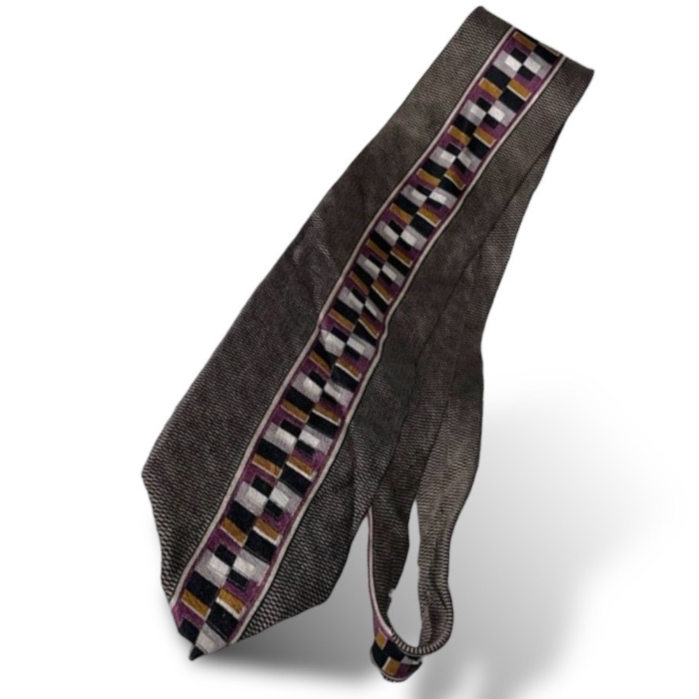 Zylos‎ george machado mens neck tie formal business brownish diamond